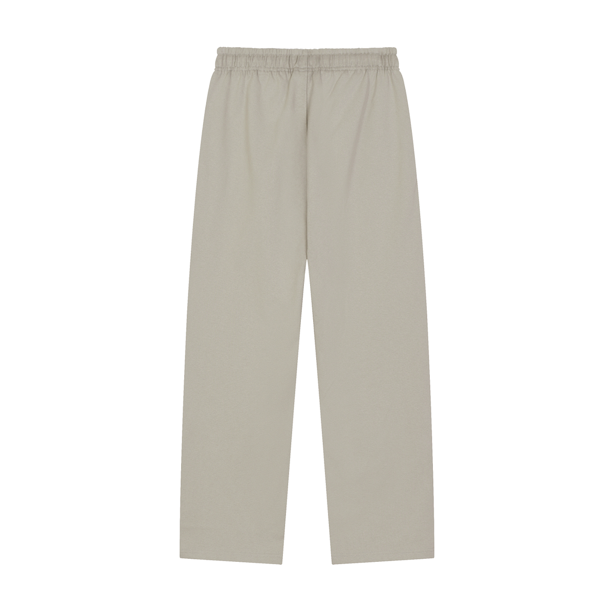 Unisex Solid Color Straight-Leg Sweatpants in light gray, alternate angle