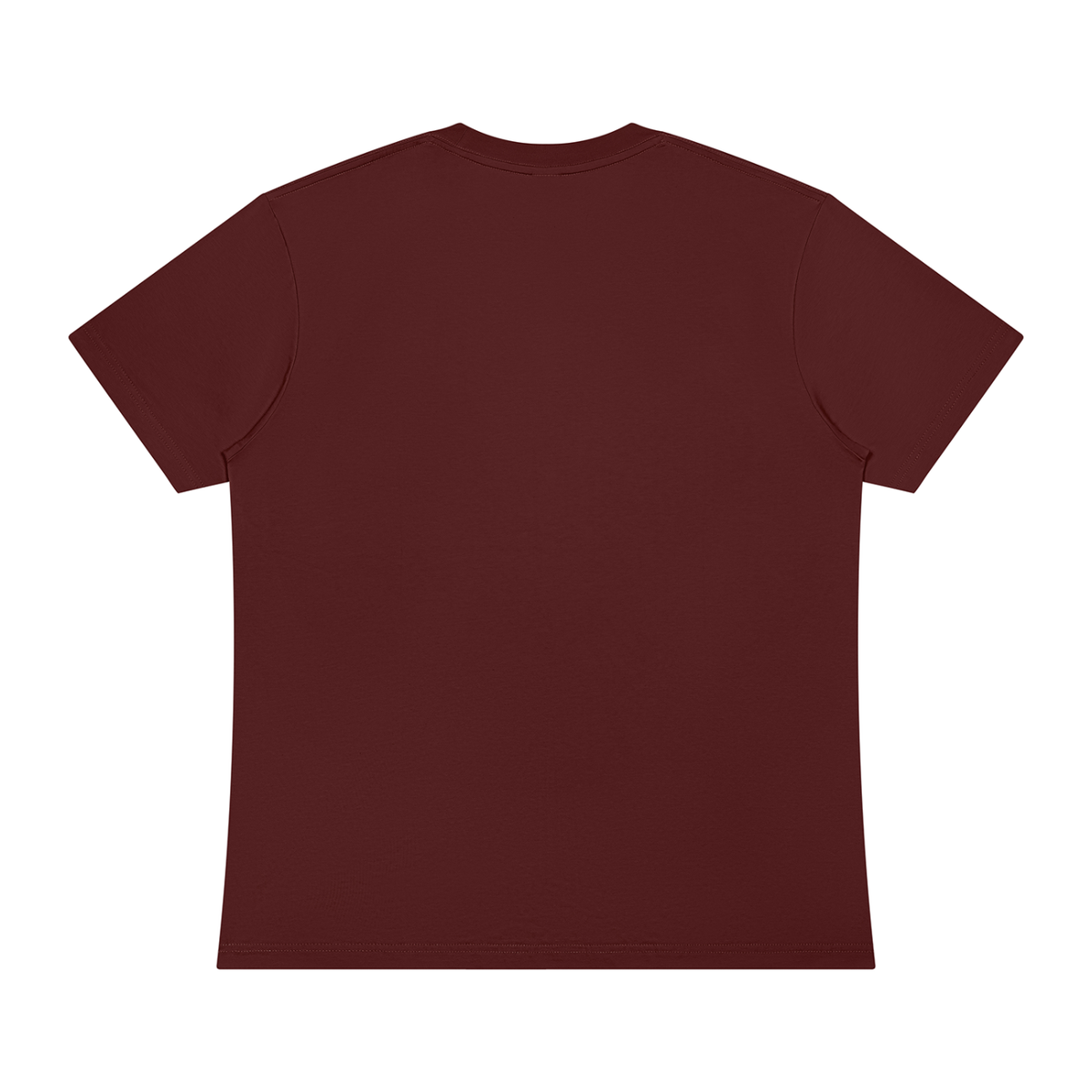 Unisex Sorona Crewneck T-Shirt in jujube red, alternate angle