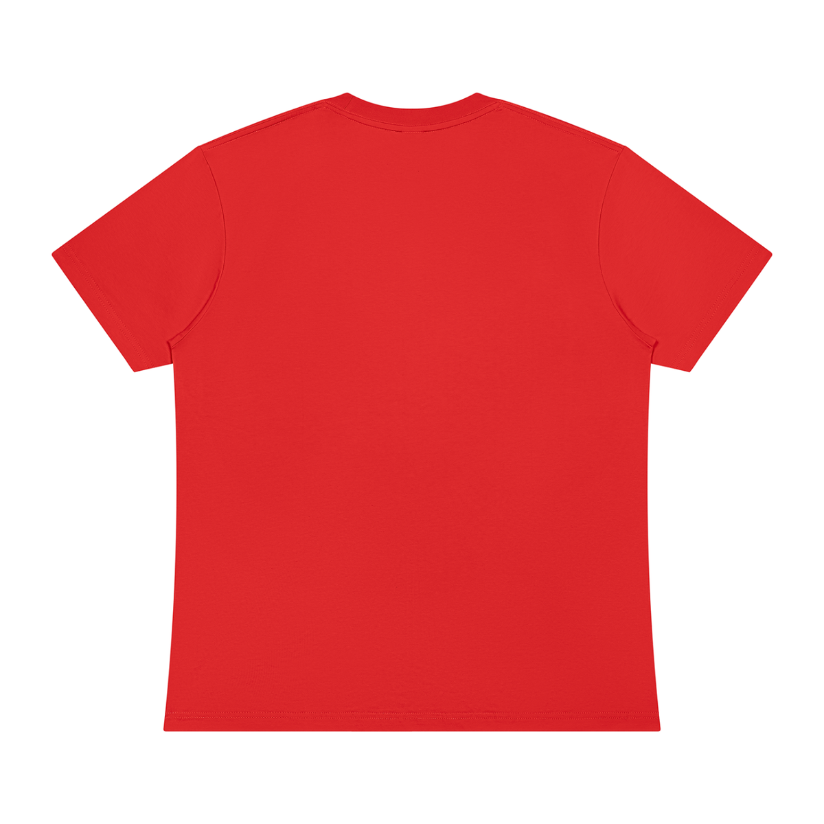 Unisex Sorona Crewneck T-Shirt in red, alternate angle