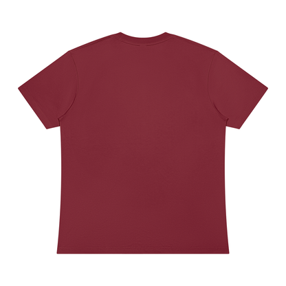 Unisex Sorona Crewneck T-Shirt in wine red, alternate angle