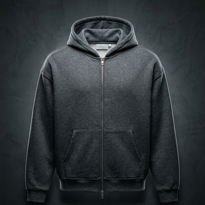 Unisex Sparkles Full Zip Boxy Hoodie