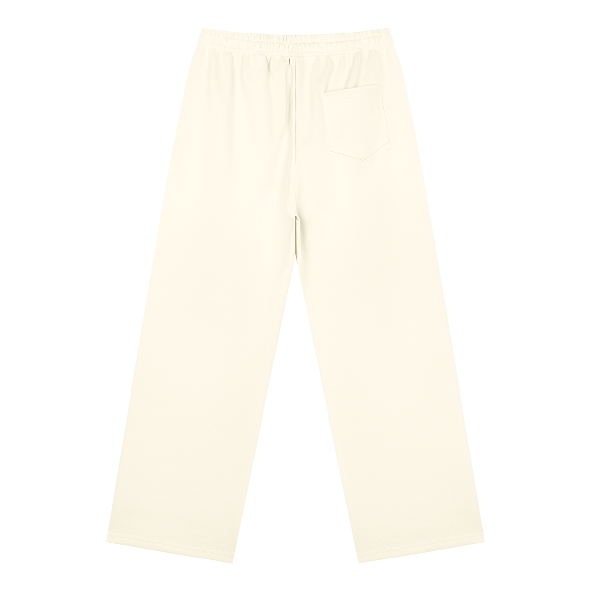 Unisex Straight Leg Sweatpants in apricot, alternate angle