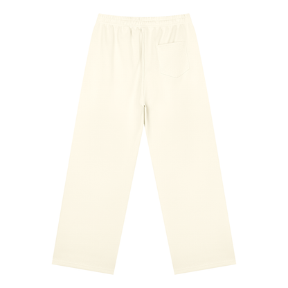Unisex Straight Leg Sweatpants in apricot, alternate angle