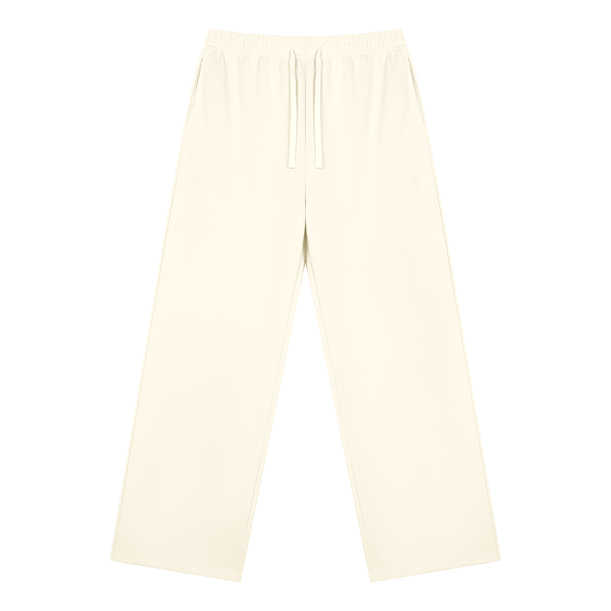 Unisex Straight Leg Sweatpants in apricot
