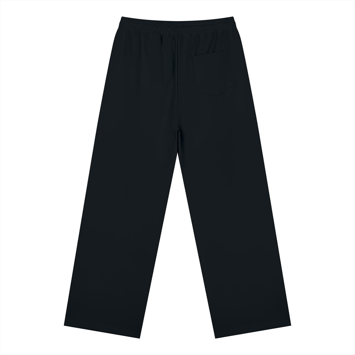 Unisex Straight Leg Sweatpants in black, alternate angle