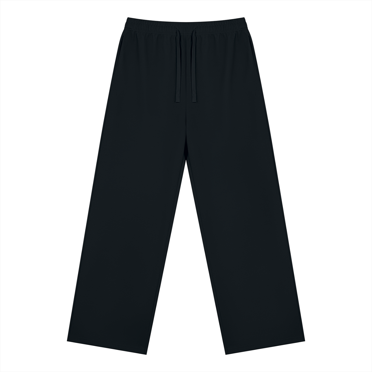 Unisex Straight Leg Sweatpants in black