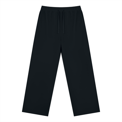 Unisex Straight Leg Sweatpants in black