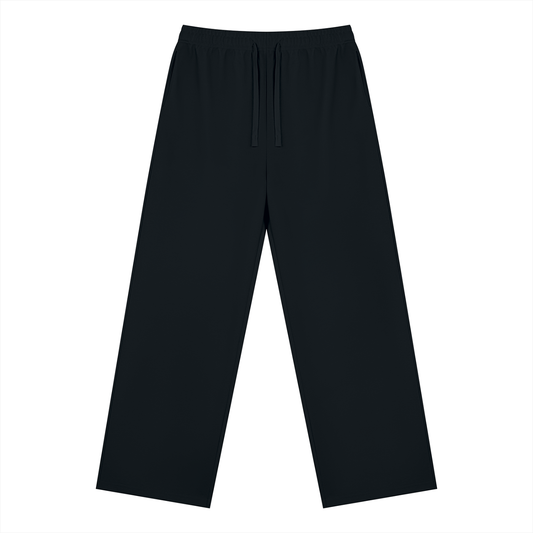 Unisex Straight Leg Sweatpants in black