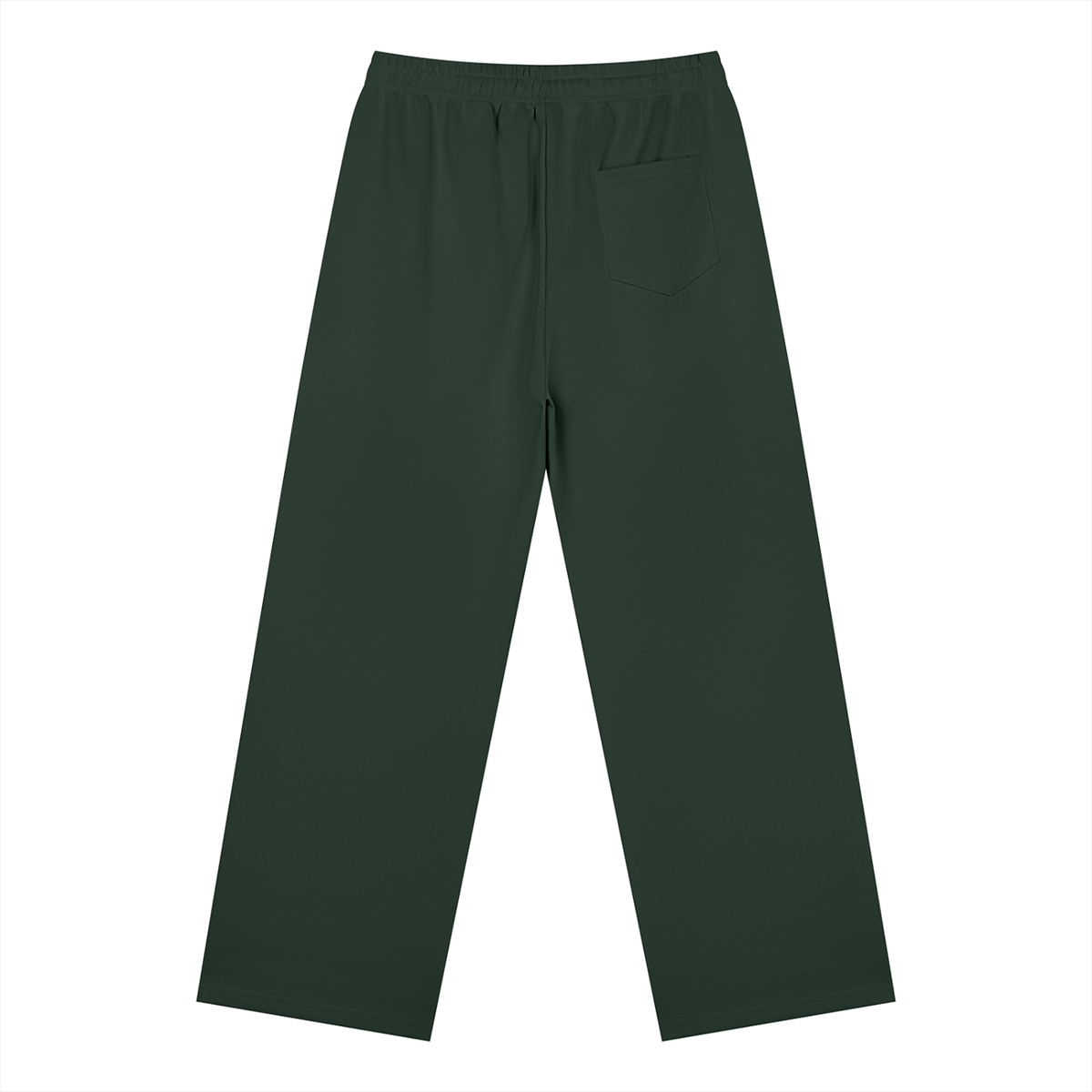 Unisex Straight Leg Sweatpants in blackish green, alternate angle