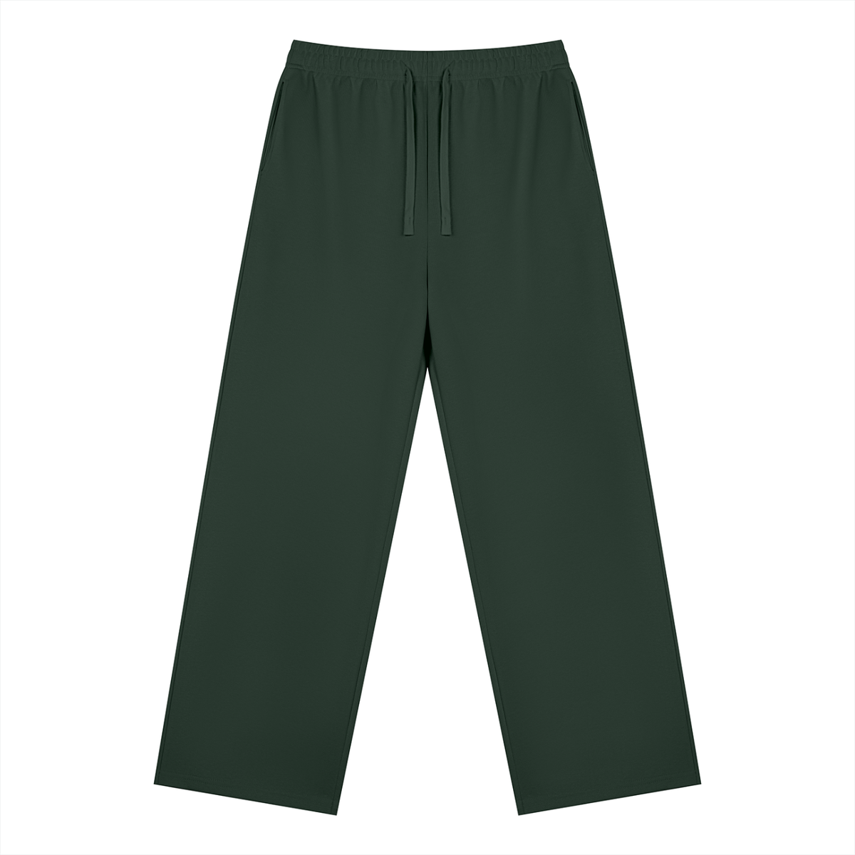 Unisex Straight Leg Sweatpants in blackish green