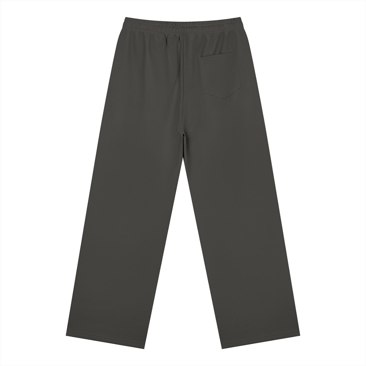 Unisex Straight Leg Sweatpants in charcoal gray, alternate angle