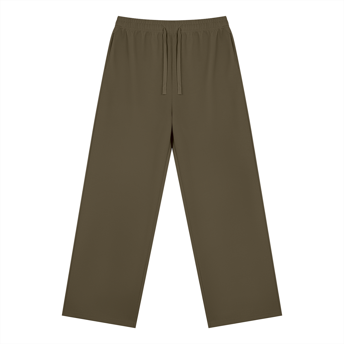 Unisex Straight Leg Sweatpants in coffee