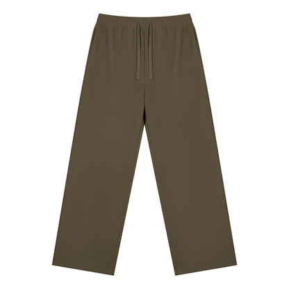 Unisex Straight Leg Sweatpants in coffee