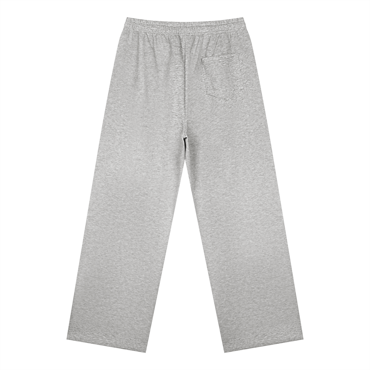 Unisex Straight Leg Sweatpants in flower gray, alternate angle