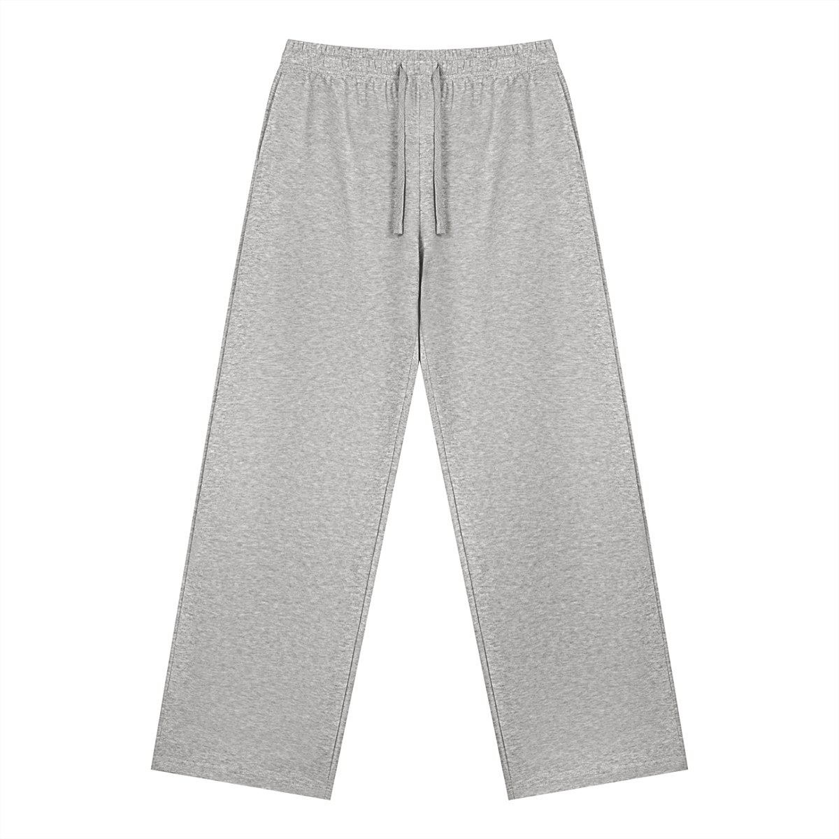 Unisex Straight Leg Sweatpants in flower gray