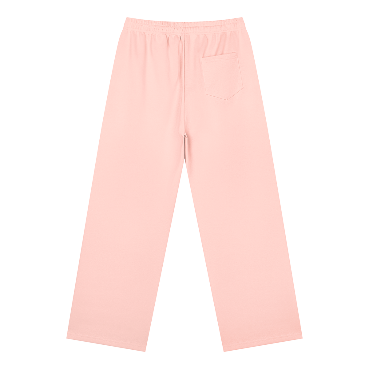 Unisex Straight Leg Sweatpants in light pink, alternate angle