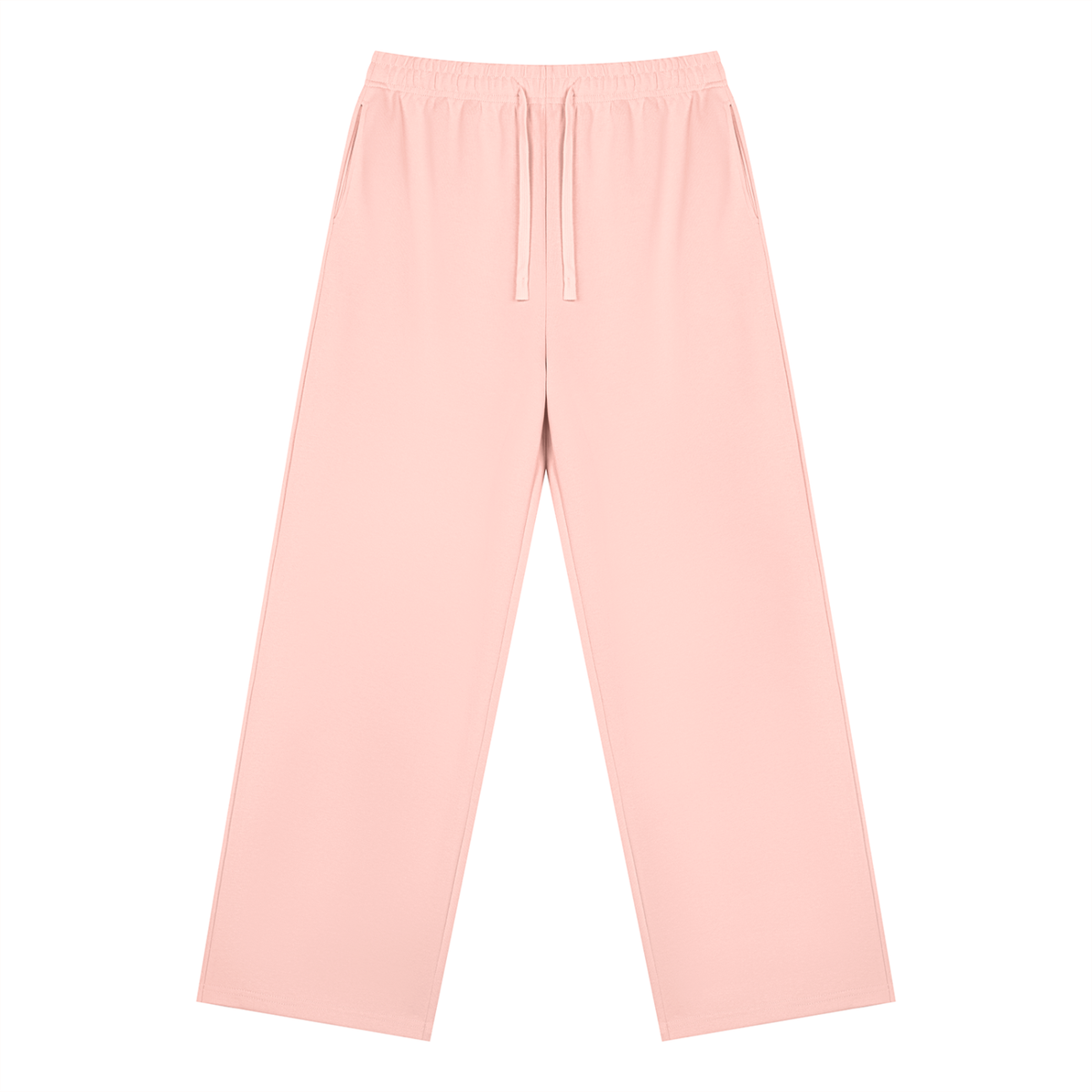 Unisex Straight Leg Sweatpants in light pink