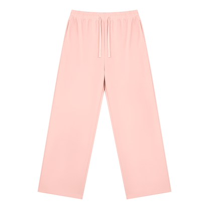 Unisex Straight Leg Sweatpants in light pink