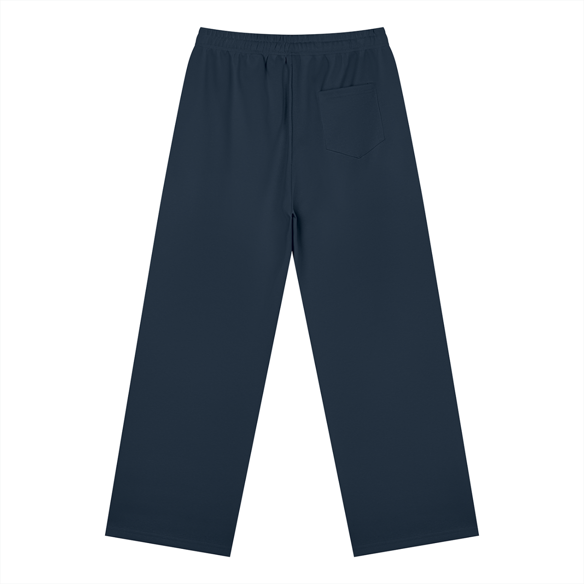 Unisex Straight Leg Sweatpants in navy blue, alternate angle