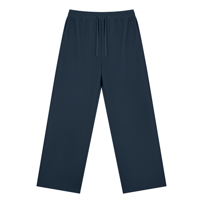 Unisex Straight Leg Sweatpants in navy blue