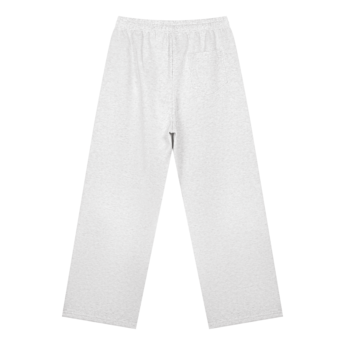 Unisex Straight Leg Sweatpants in oat gray, alternate angle