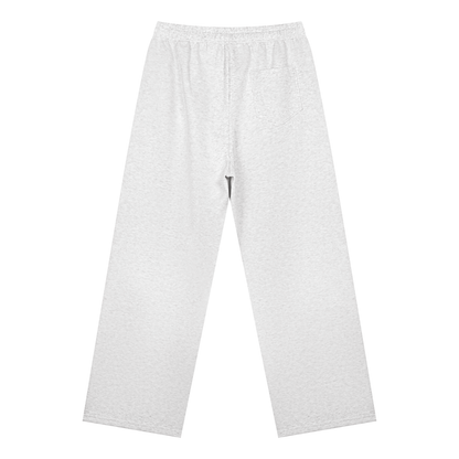 Unisex Straight Leg Sweatpants in oat gray, alternate angle