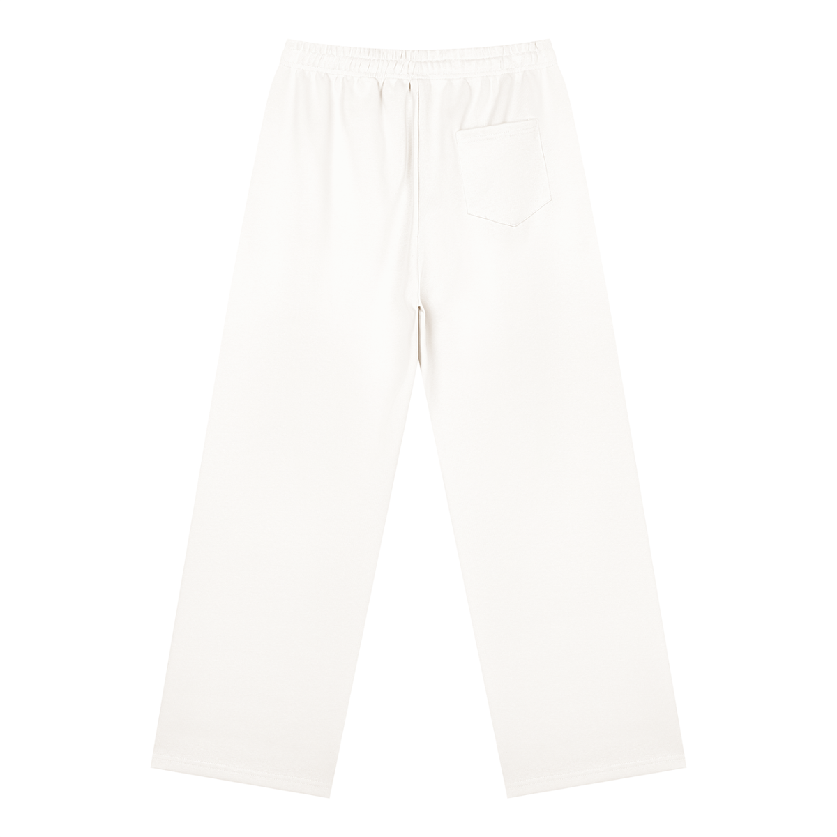 Unisex Straight Leg Sweatpants in white, alternate angle