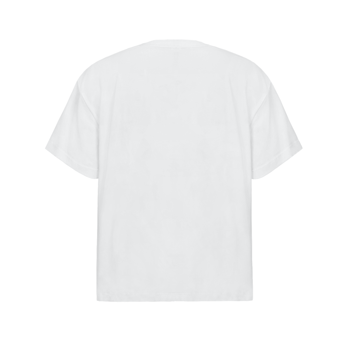 Unisex Streetwear Oversized Cotton T-Shirt in lucent white, alternate angle