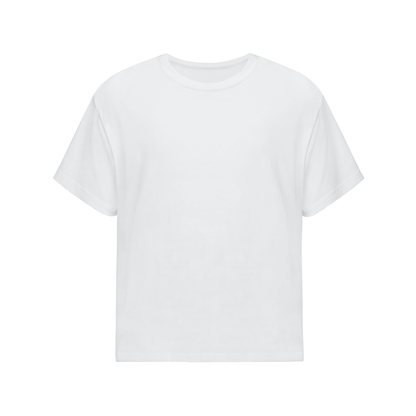 Unisex Streetwear Oversized Cotton T-Shirt in lucent white