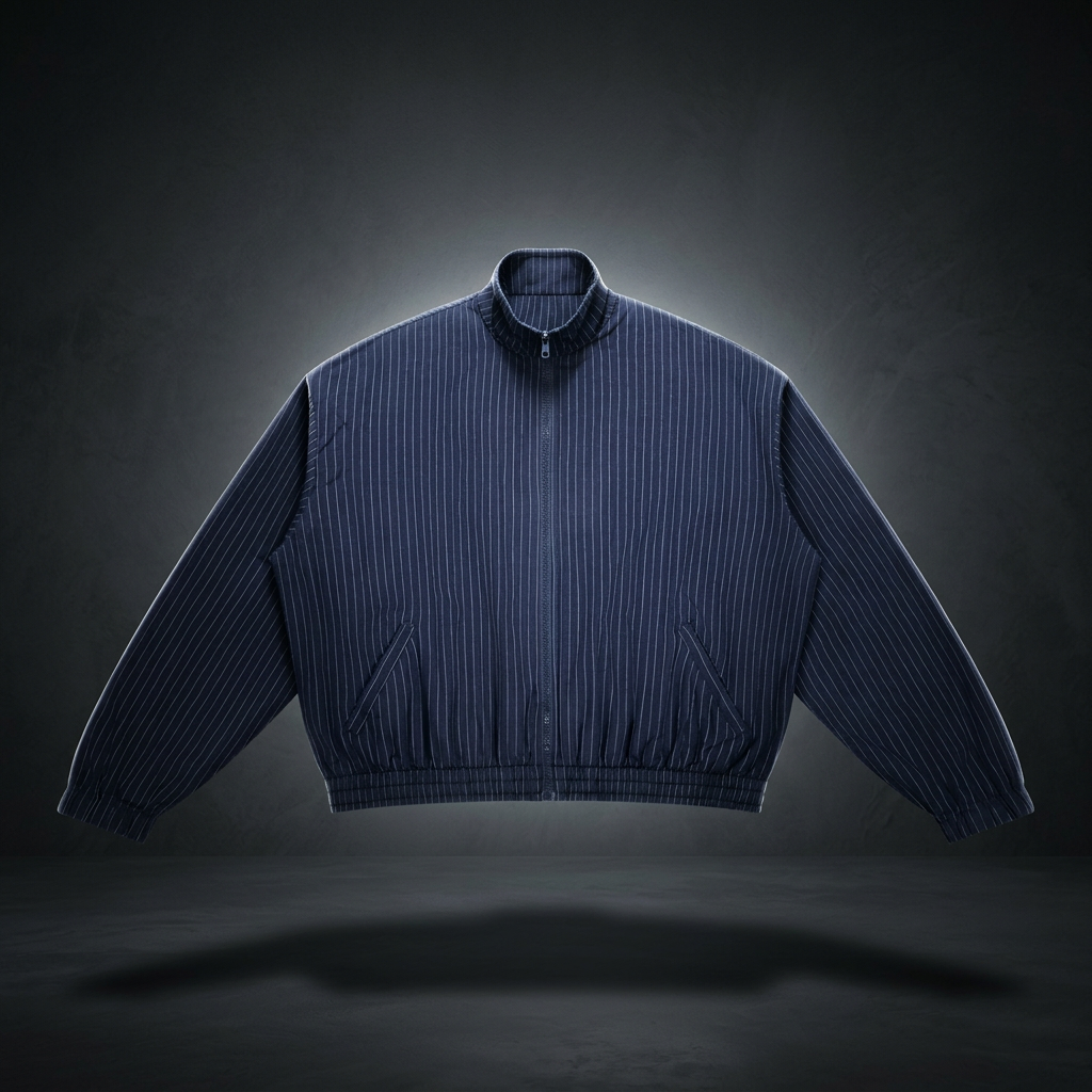 Unisex Striped Full-Zip Track Jacket
