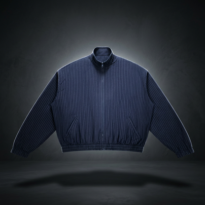 Unisex Striped Full-Zip Track Jacket
