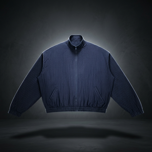 Unisex Striped Full-Zip Track Jacket