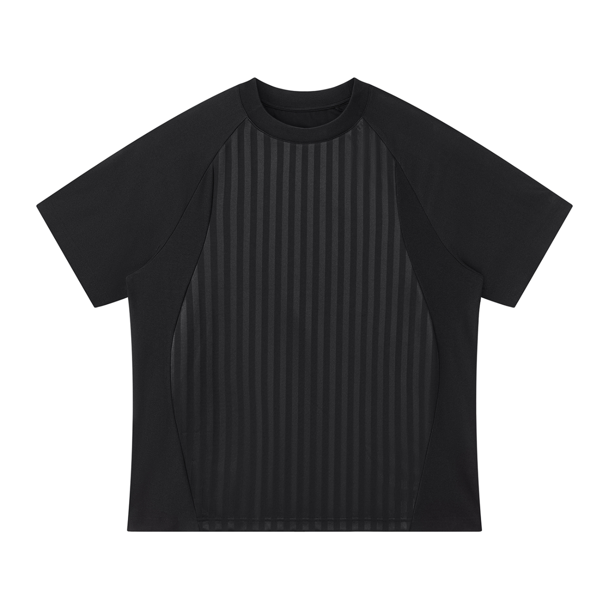 Unisex Striped Soccer Jersey in black