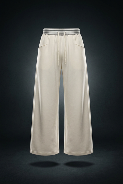 Unisex Striped Waist Wide Leg Pants