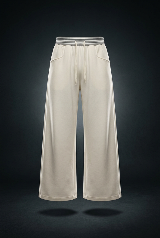 Unisex Striped Waist Wide Leg Pants