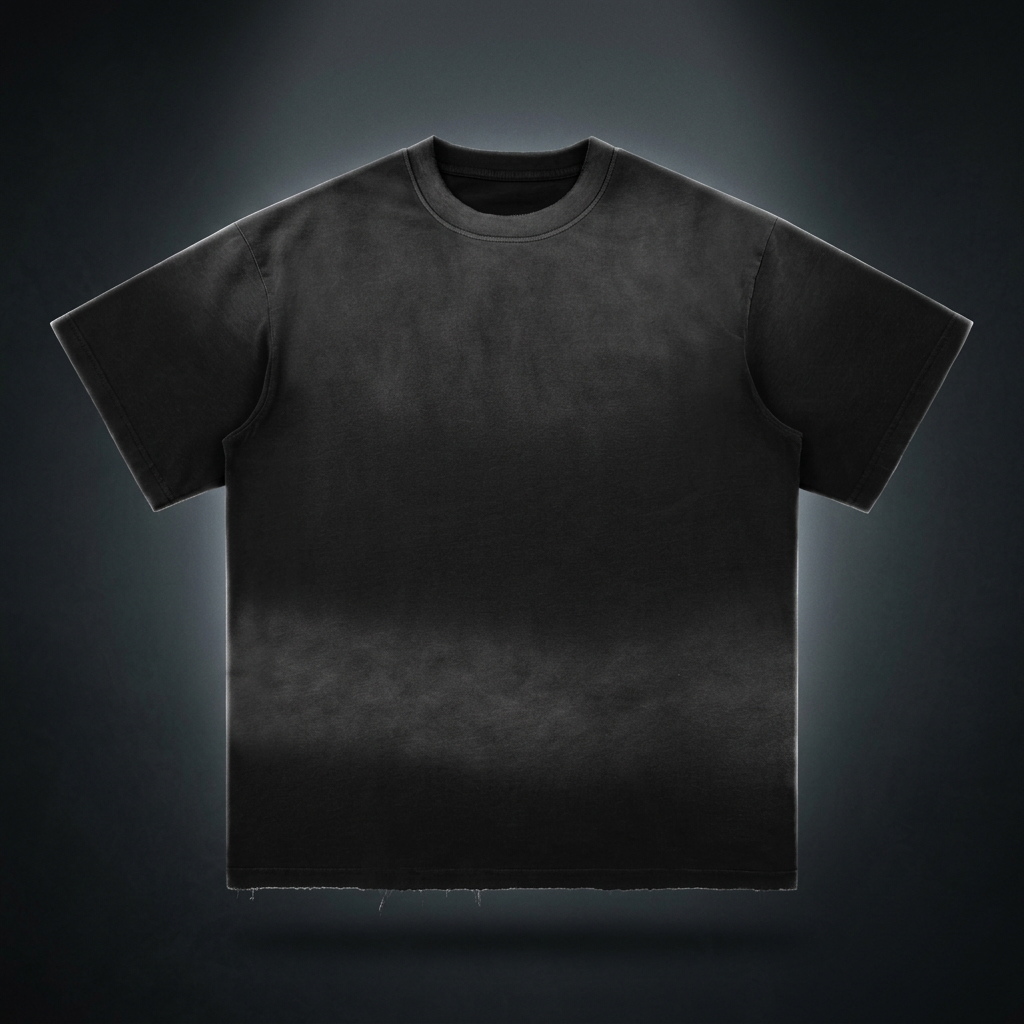Unisex Sun Fade Hand-Frayed Cotton T-Shirt