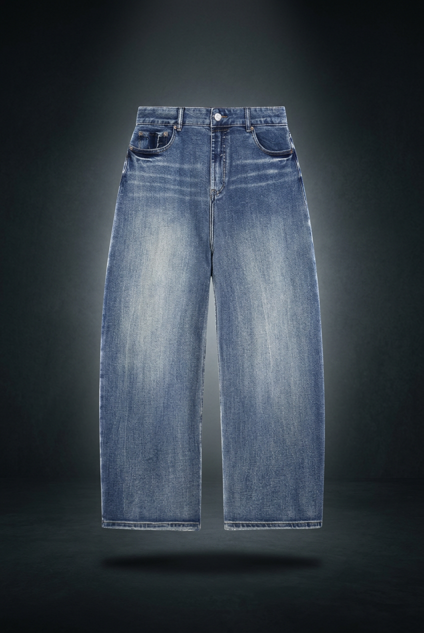 Unisex Sun Fade Heavyweight Denim Jeans