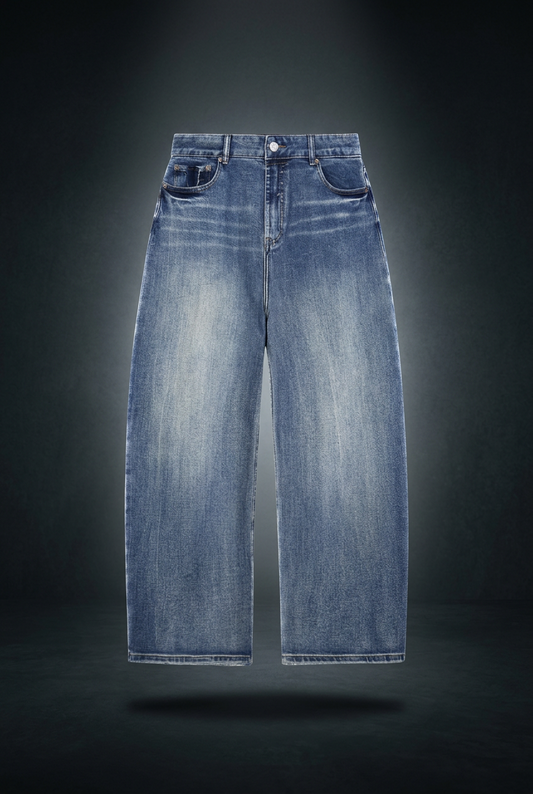 Unisex Sun Fade Heavyweight Denim Jeans
