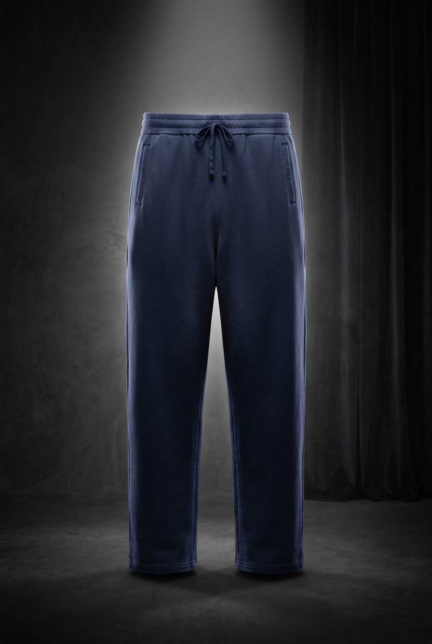 Unisex Sun Fade Raw Edge Straight-Leg Sweatpants