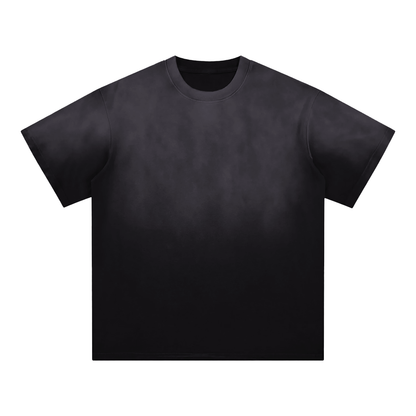Unisex Sunfade Edge Gradient T-Shirt in black