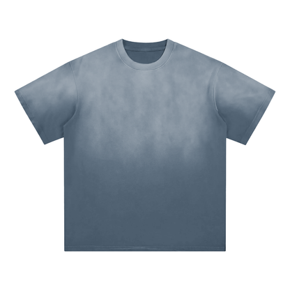 Unisex Sunfade Edge Gradient T-Shirt in gray blue