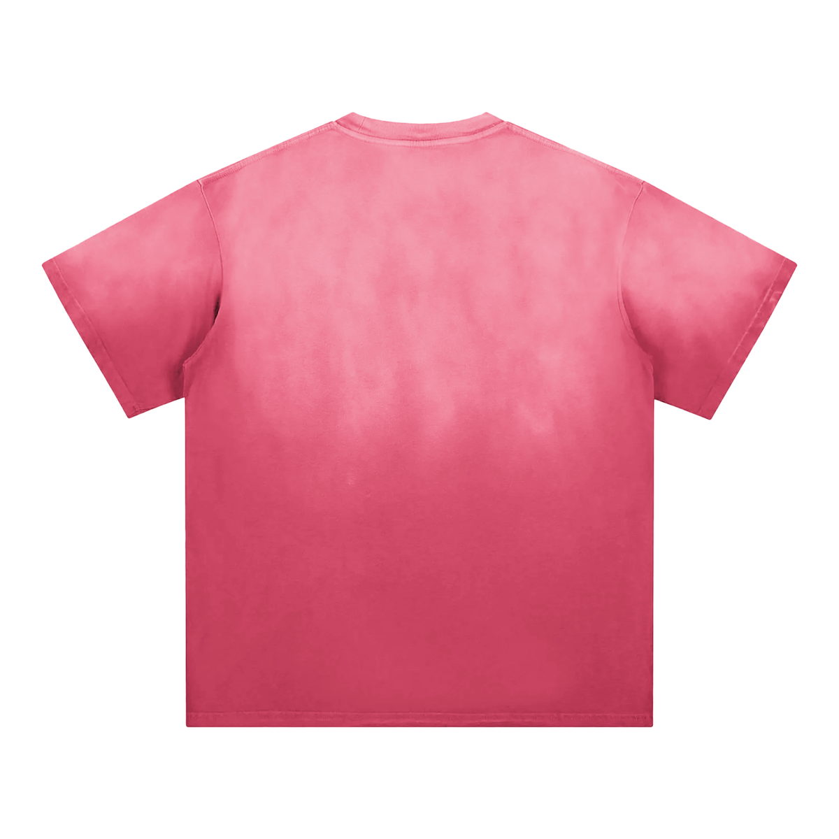 Unisex Sunfade Edge Gradient T-Shirt in rose pink, alternate angle