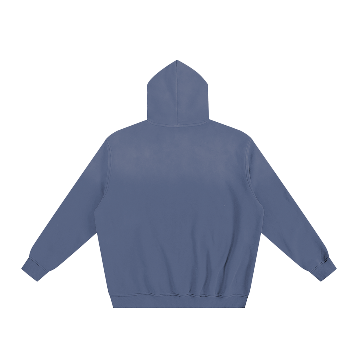 Unisex Sunfade Fleeced Hoodie in denim blue, alternate angle