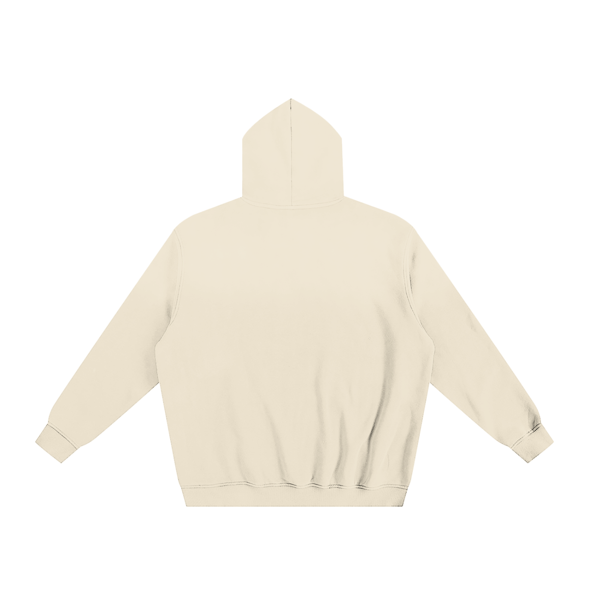 Unisex Sunfade Fleeced Hoodie in gray camel, alternate angle