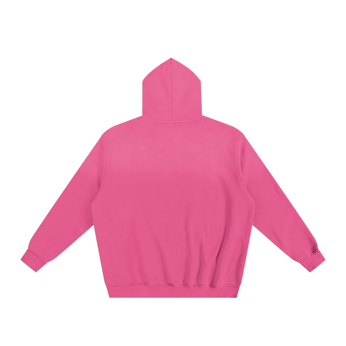 Unisex Sunfade Fleeced Hoodie in rose pink, alternate angle