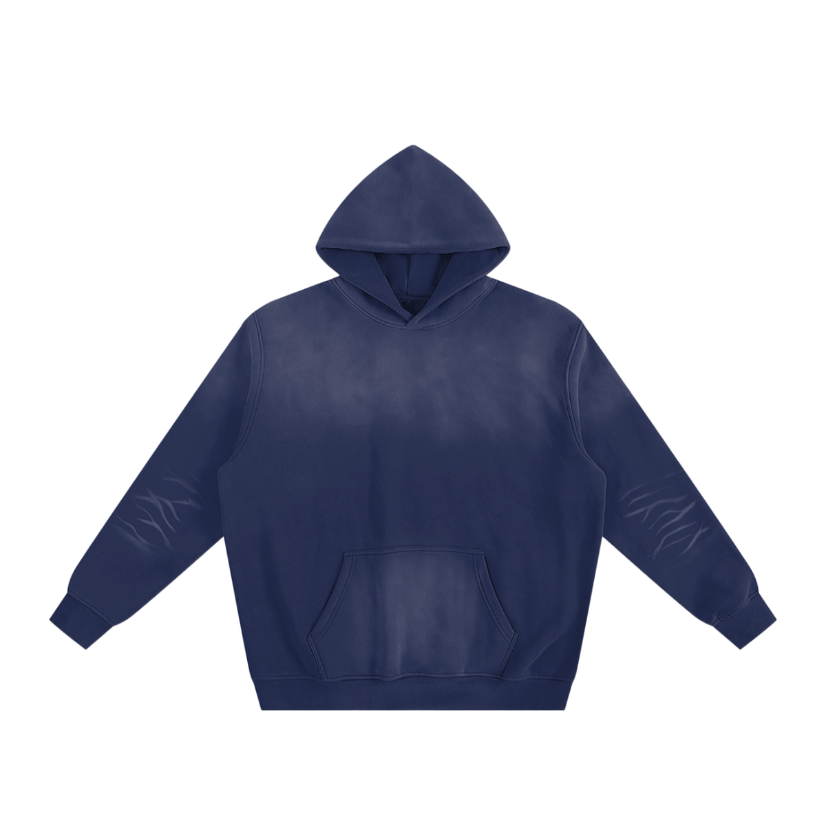 Unisex Sunfade Fleeced Hoodie in royal blue