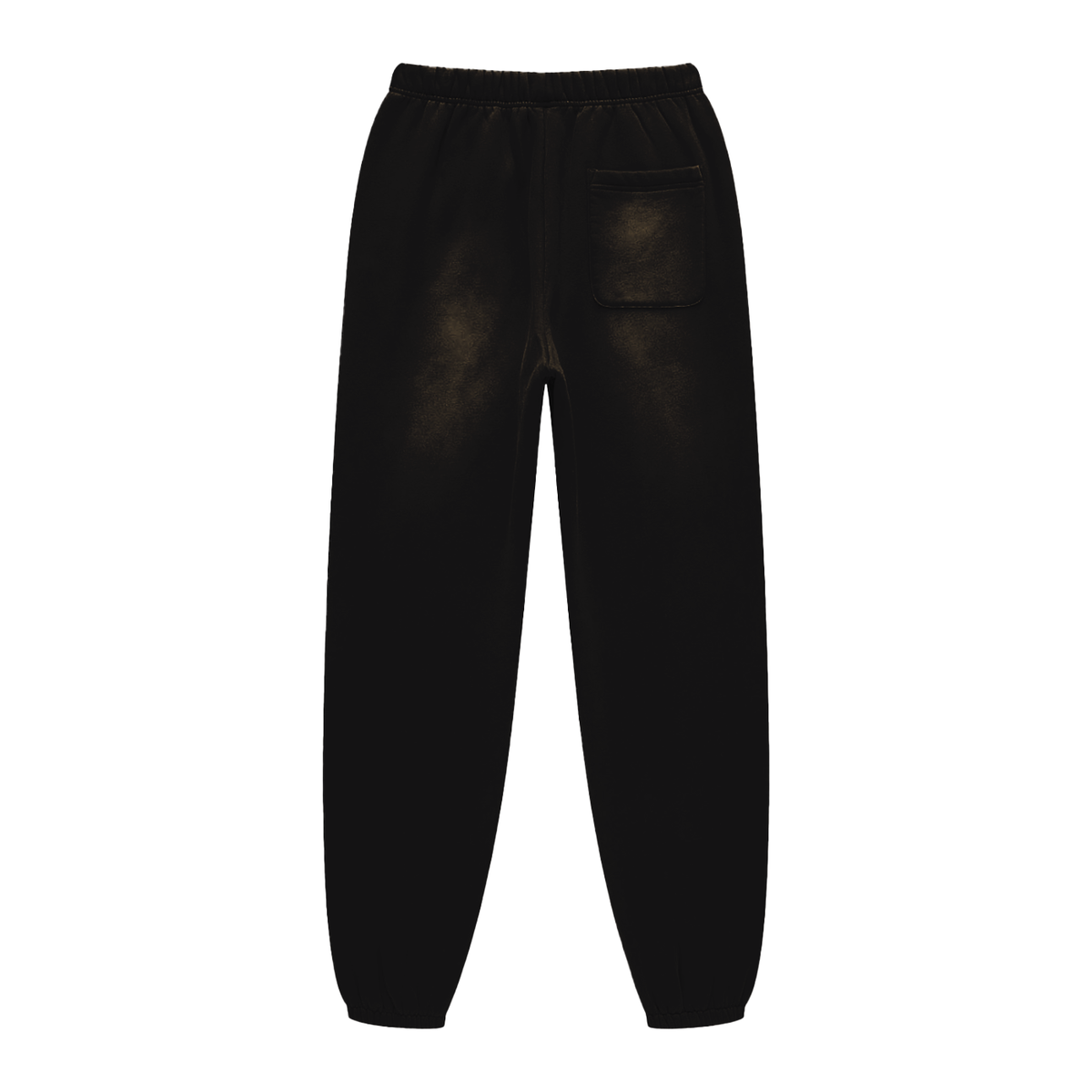 Unisex Sunfade Fleeced Sweatpants in black, alternate angle