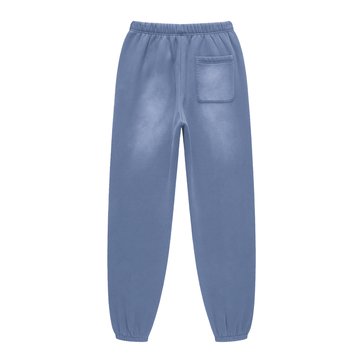 Unisex Sunfade Fleeced Sweatpants in denim blue, alternate angle