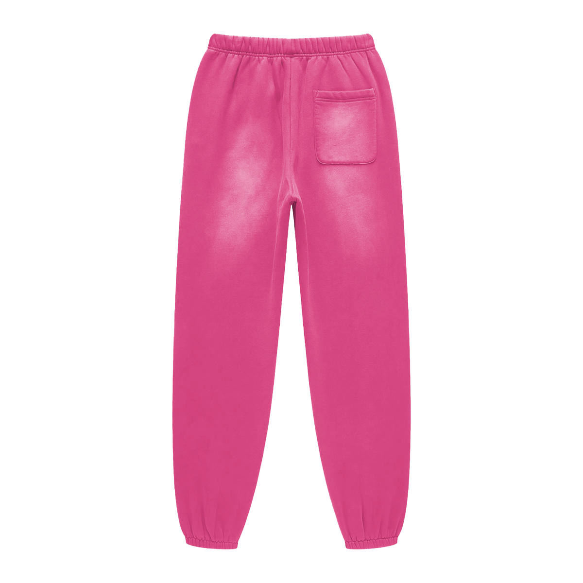 Unisex Sunfade Fleeced Sweatpants in rose pink, alternate angle