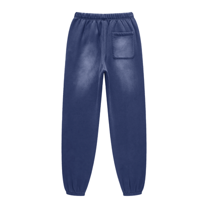 Unisex Sunfade Fleeced Sweatpants in royal blue, alternate angle